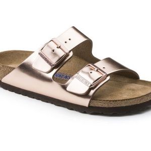 Rose gold Birkenstocks